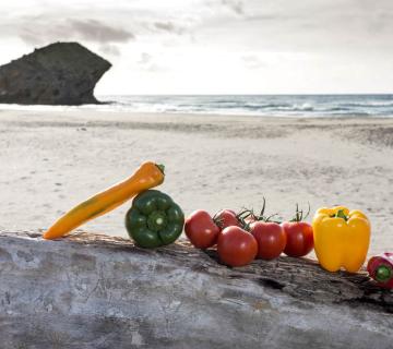 productos en la playa