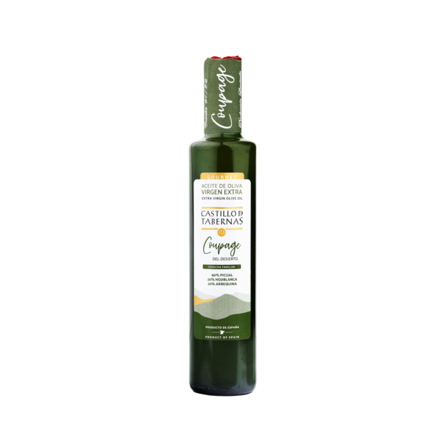 Aceite de oliva virgen extra Coupage del Desierto caja 6 Botellas de 500ml “CASTILLO DE TABERNAS”