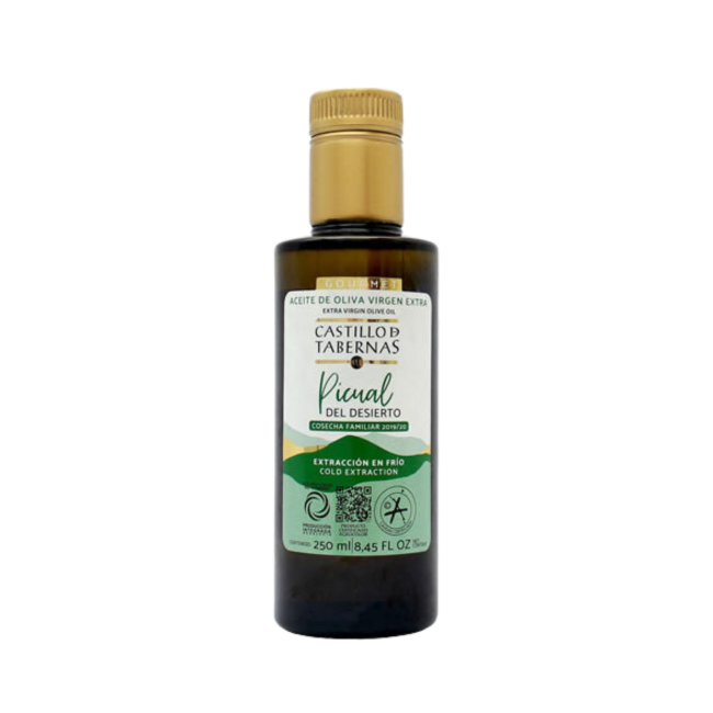 Aceite de oliva virgen extra Picual del Desierto caja 15 Botellas de 250ml “CASTILLO DE TABERNAS”