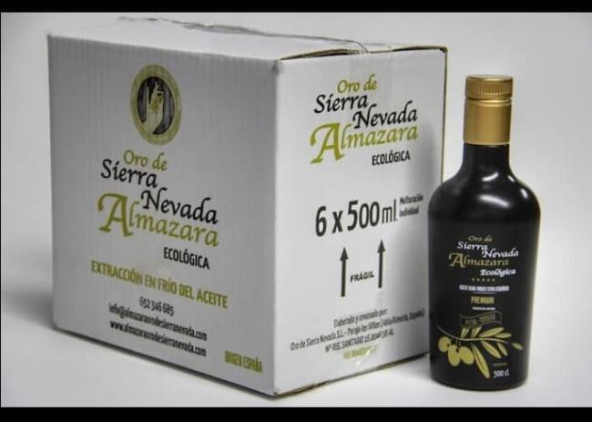 AOVE Premium Ecológico producción limitada en caja de 6 botellas de 500 ml